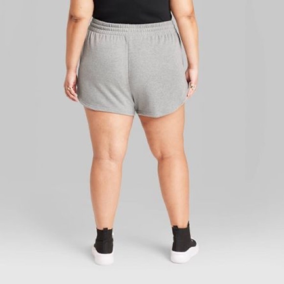 Wild Fable Womens High-Rise Dolphin Shorts Gray 2x 2xl - summer sale​ - Picture 2 of 4